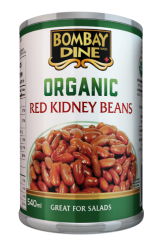 Bombay Dine Organic Red Kidney Beans - 540ml x 12