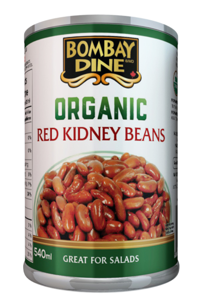Bombay Dine Organic Red Kidney Beans - 540ml x 12