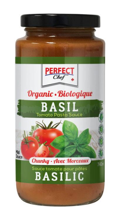 Perfect Chef Organic Sweet Basil Pasta Sauce - 740ml x 6