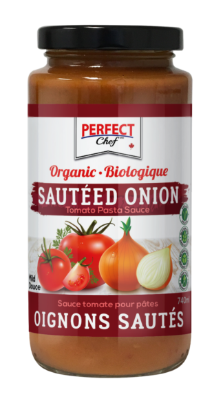 Perfect Chef Organic Sauteed Onion Pasta Sauce - 740ml x 6