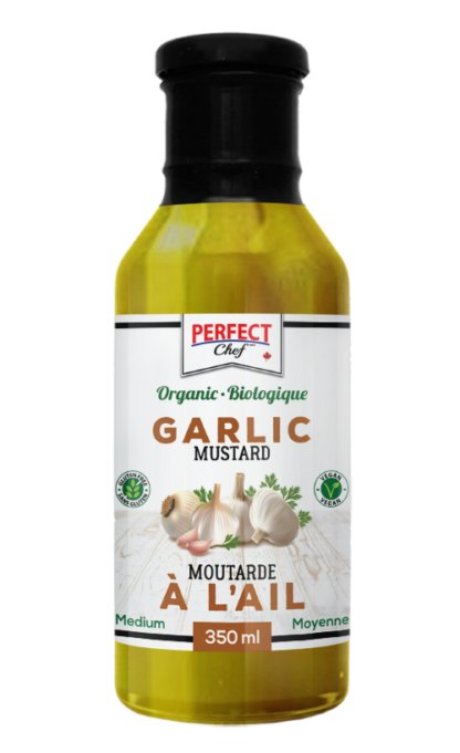 Perfect Chef Organic Garlic Mustard - 350ml x 6
