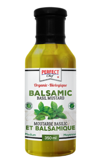 Perfect Chef Organic Balsamic Basil Mustard - 350ml