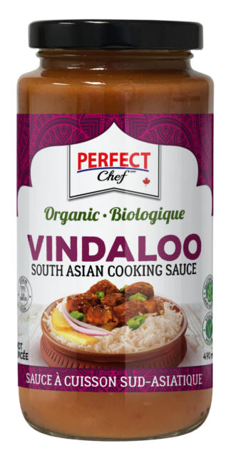 Perfect Chef Organic Vindaloo Indian Cooking Sauce - 490ml x 12