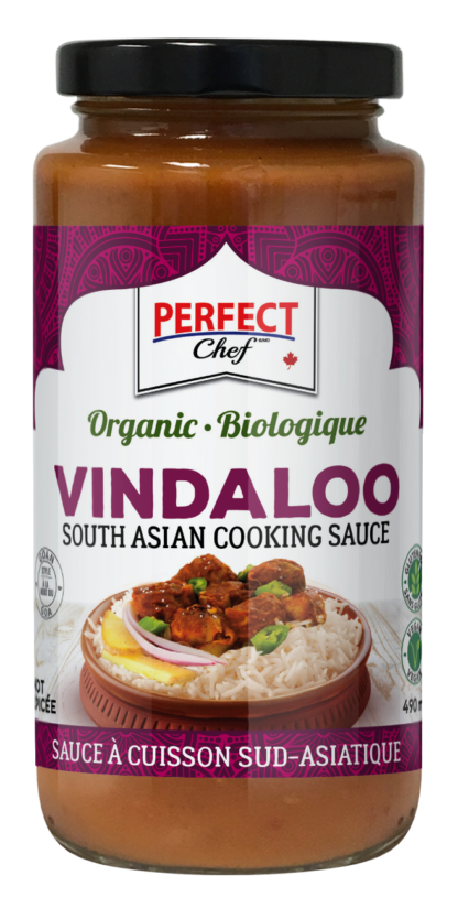 Perfect Chef Organic Vindaloo Indian Cooking Sauce - 490ml x 12