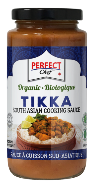 Perfect Chef Organic Tikka Indian Cooking Sauce - 490ml x 12