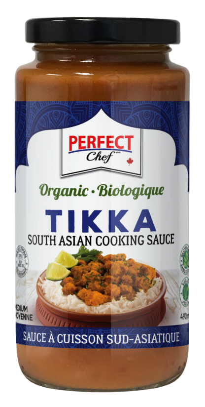 Perfect Chef Organic Tikka Indian Cooking Sauce - 490ml x 12