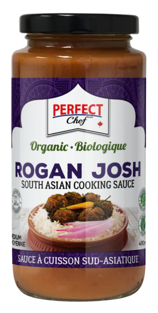 Perfect Chef Organic Rogan Josh Indian Cooking Sauce - 490ml x 12