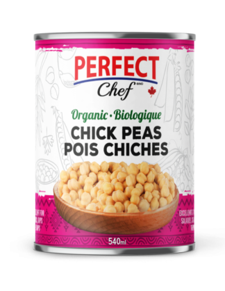 Perfect Chef Organic Chick Peas - 540ml x 12
