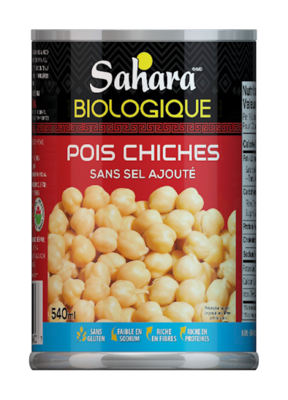 Sahara Organic Chick Peas - 540ml x 12 - Image 2