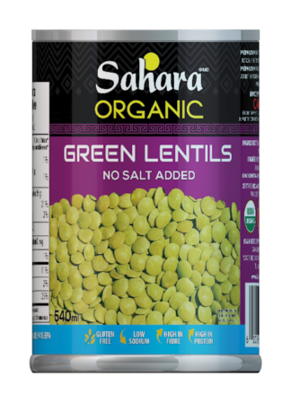 Sahara Organic Lentils - 540ml x 12