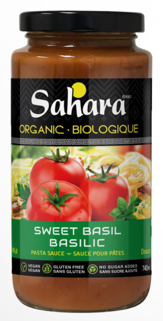 Sahara Organic Sweet Basil Pasta Sauce - 740ml x 6