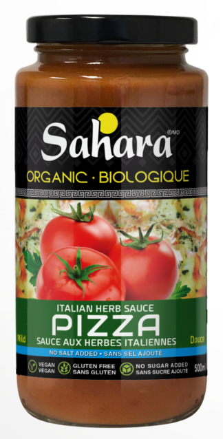 Sahara Organic Italian Herbs Pizza Sauce No Sugar or Salt Added - 500ml x 12