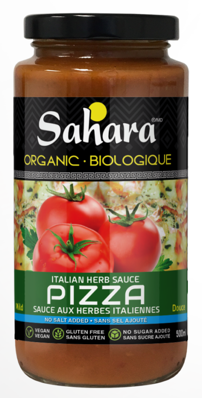 Sahara Organic Italian Herbs Pizza Sauce No Sugar or Salt Added - 500ml x 12
