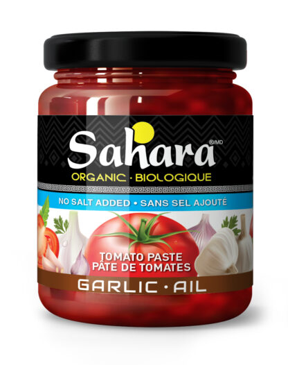 Sahara Organic Garlic Tomato Paste - 125ml x 12