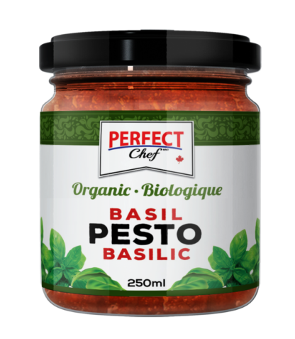 Perfect Chef Organic Basil Pesto - 250ml x 12